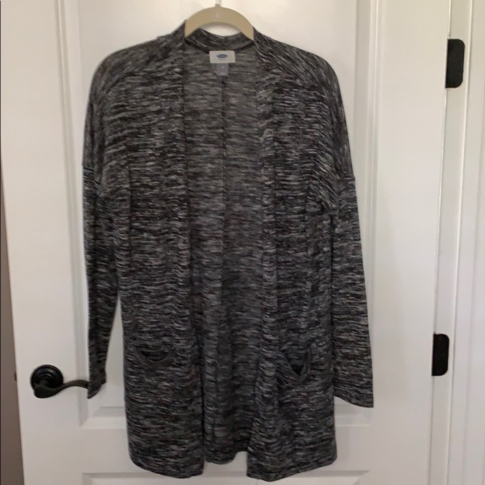Black and white cardigan